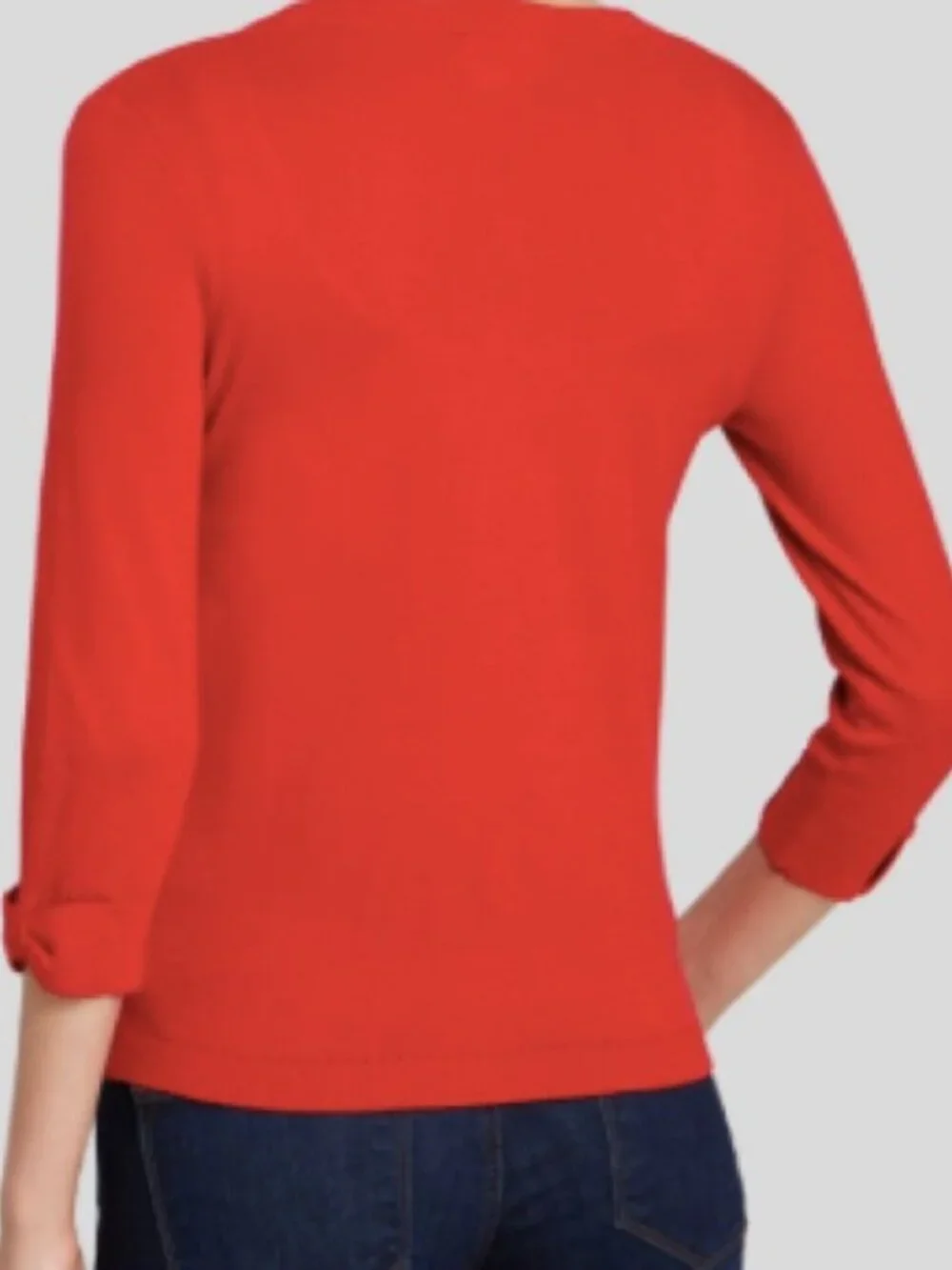 KATE SPADE SOMERSET RED BOW CUFF CARDIGAN